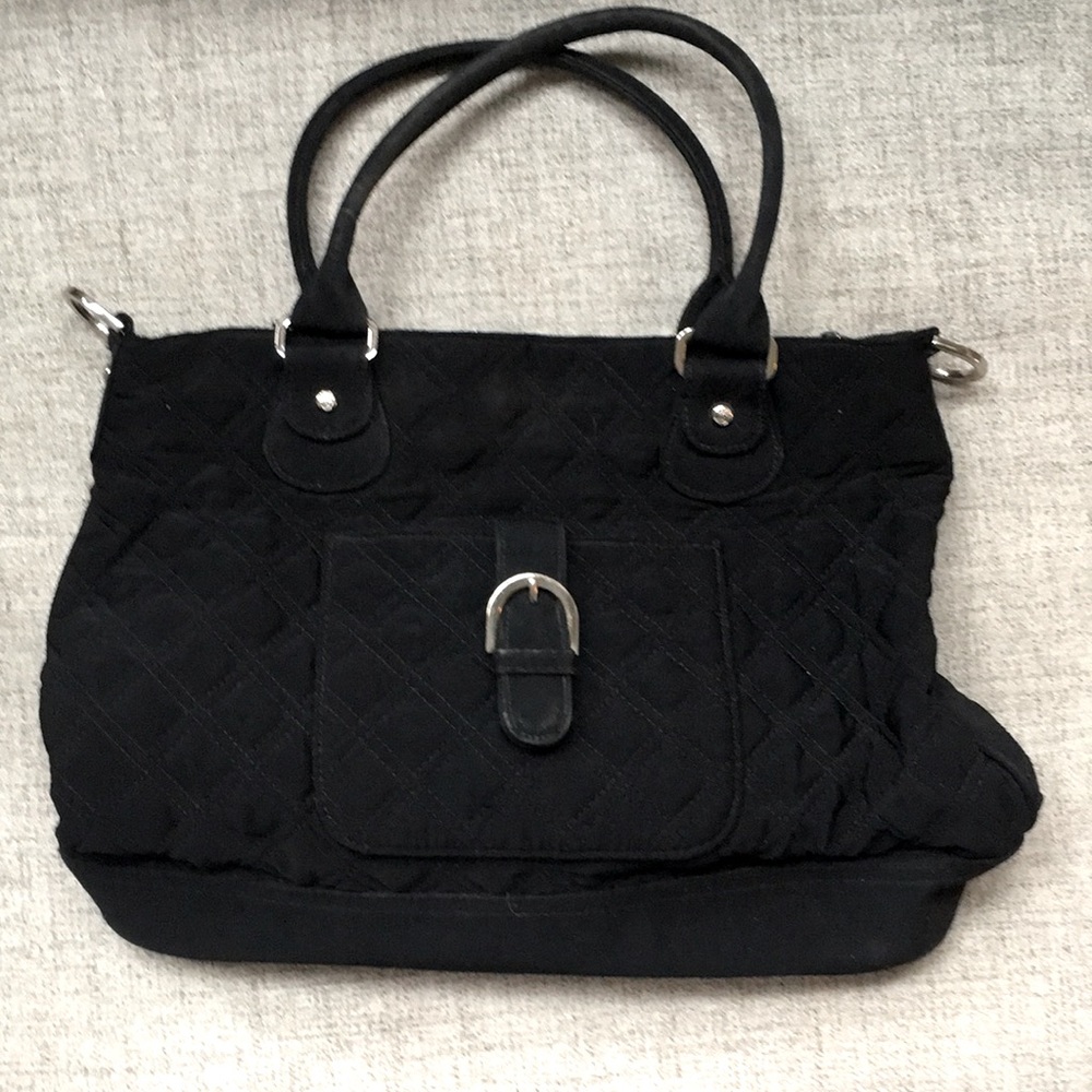 Vera Bradley black quilted purse